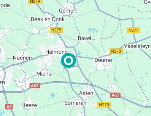 Oostendorp Helmond Kaartaanzicht