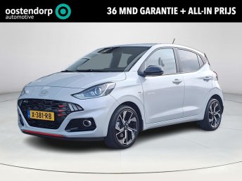 Hyundai i10 1.0 T-GDI N Line 5-zits | Apple Carplay/Android Auto | N-Line pakket | Lichtmetalen velgen | Stoel/stuurverwarming | Achteruitrijcamera | occasion 2024