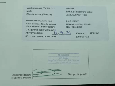 Foto van Suzuki Swift