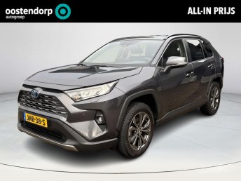 Toyota RAV4 2.5 Hybrid Dynamic Ultimate **LEDER BEKLEED/ STOEL EN STUURWIELVERWARMING/ PARKEERSENSOREN/ ELEKTRISCHE VOORSTOEL/ GARANTIE** occasion 2025